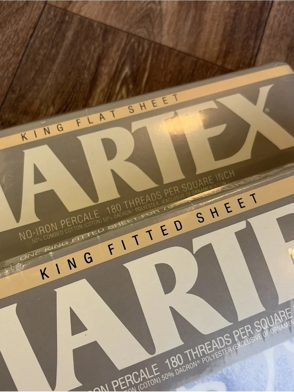 Vintage Martex Silk Forest Floral KING Sheet Set Flat & Fitted New Old Stock